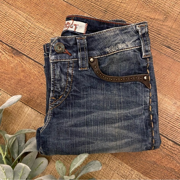 1921 Western Glove Flare JEANS, Cute Western Details - Picture 9 of 14